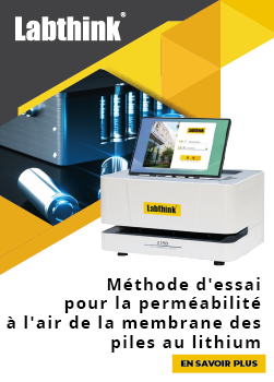 Perméabilité des piles au lithium Labthink